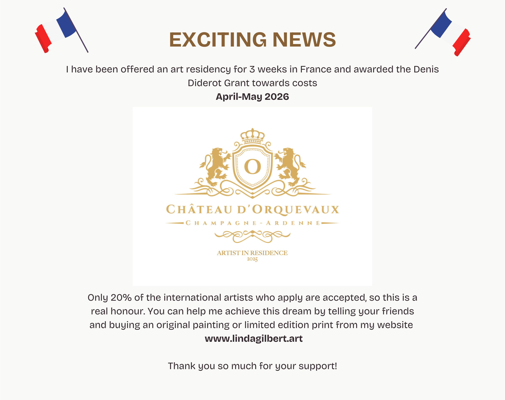 exciting news